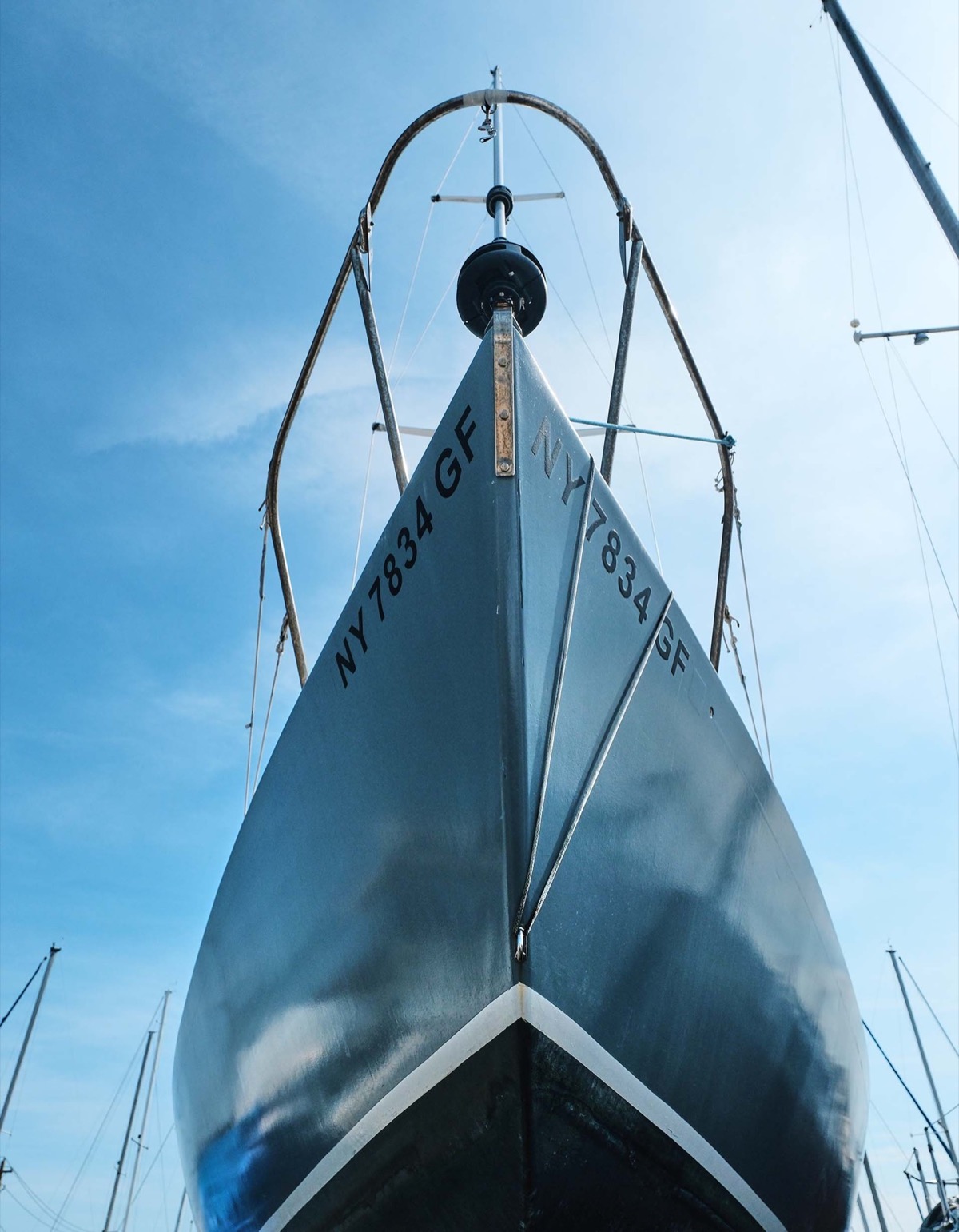 Fishing boats on the water near Port Washington