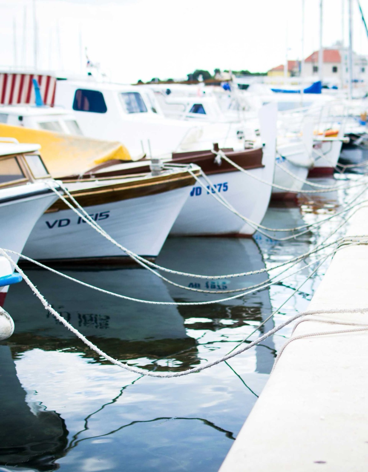 Boats stored on land for winter at PW Marina